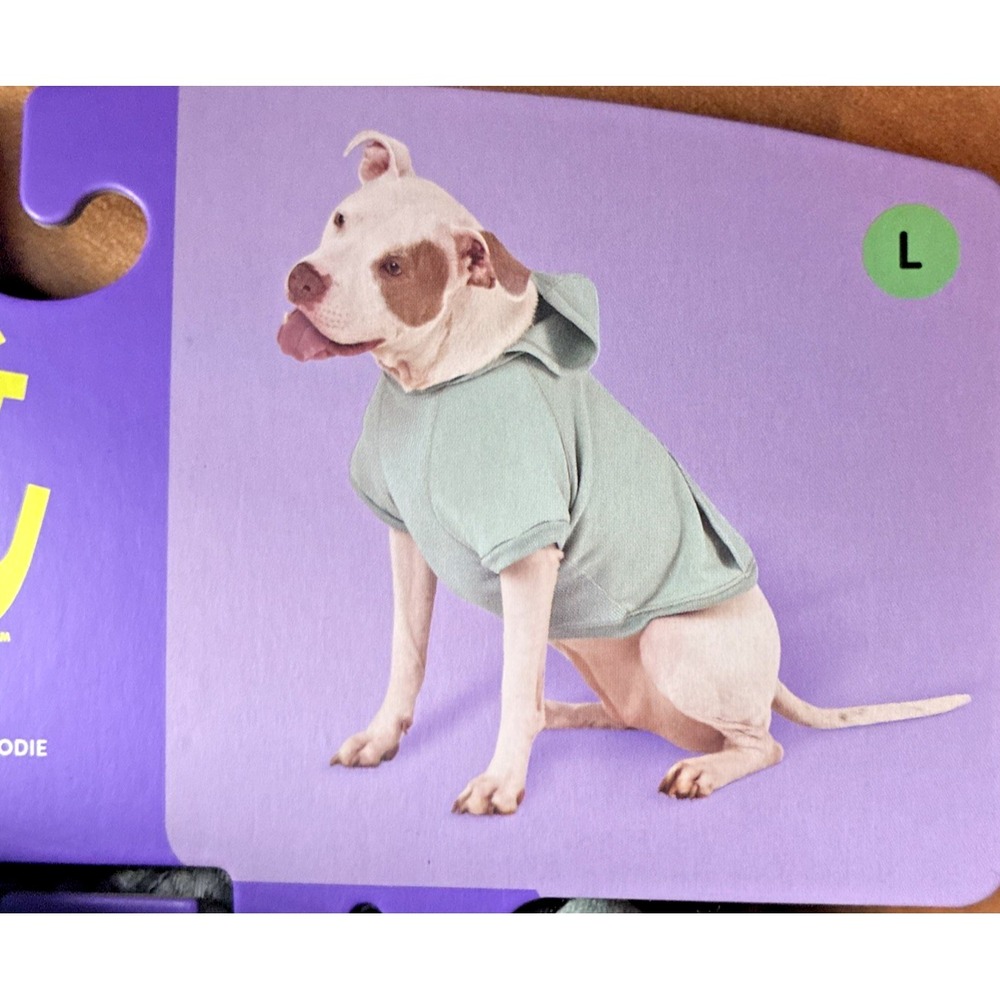 Boots & Barkley  Green Dog Hoodie Size Large